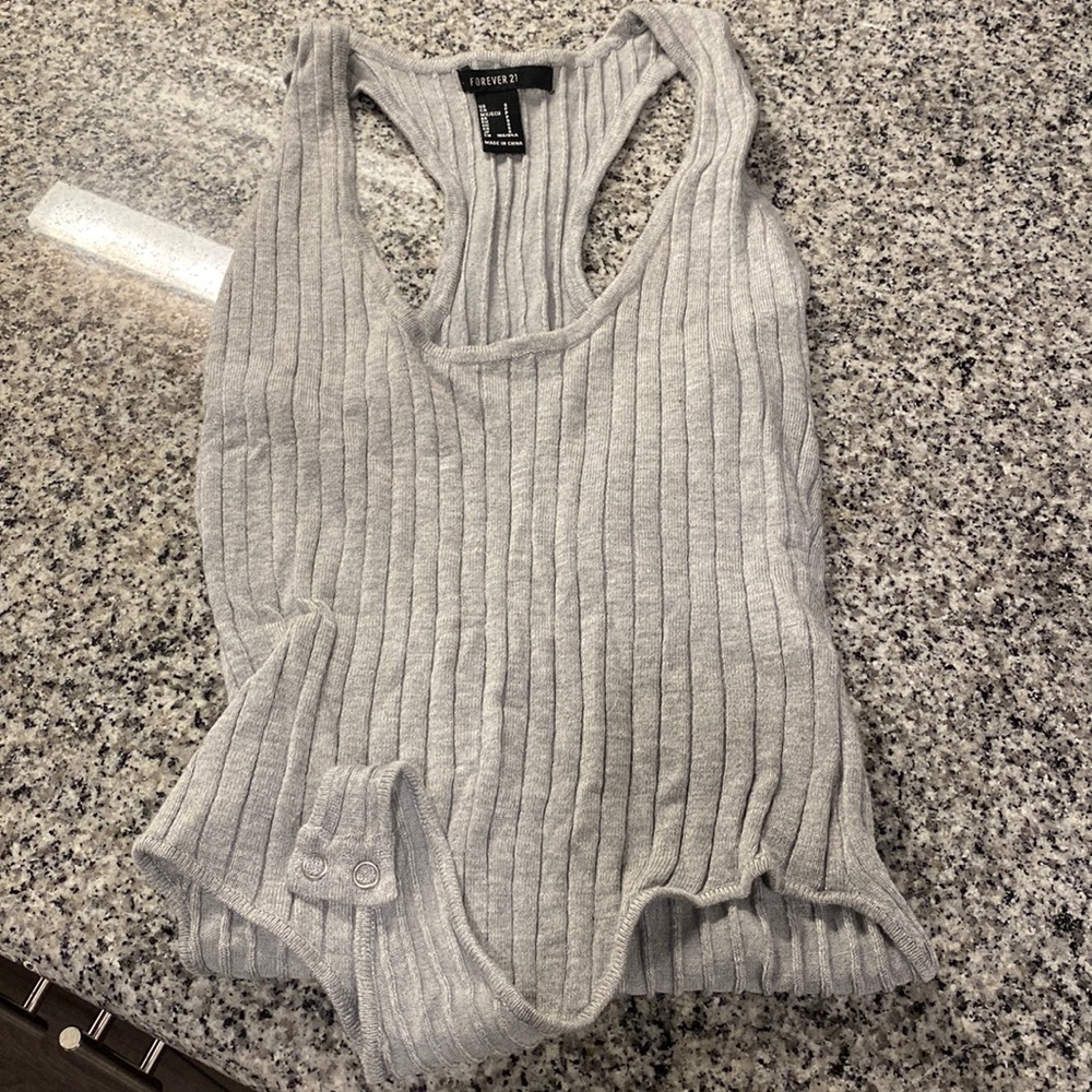 Grey bodysuit